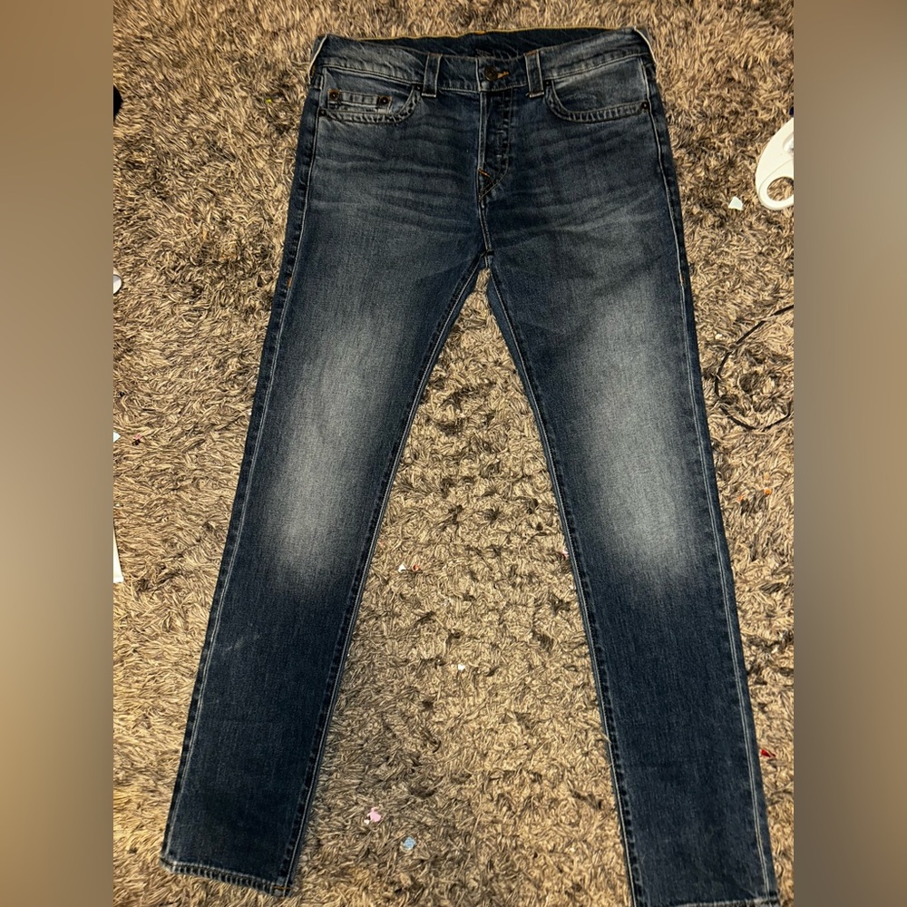 True Religion Indigo Denim Jeans - Picture 4 of 8